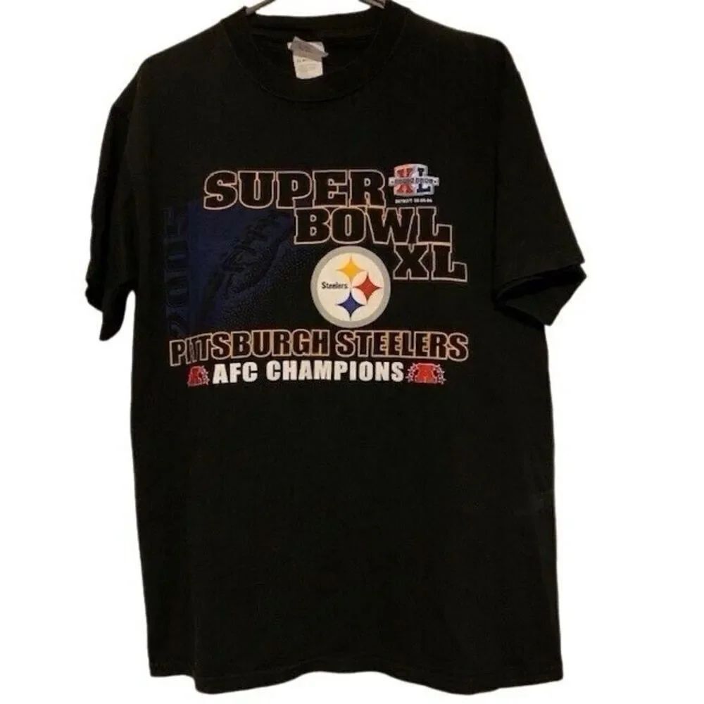PITTSBURGH STEELERS SUPER BOWL XL SIZE MEDIUM T-SHIRT